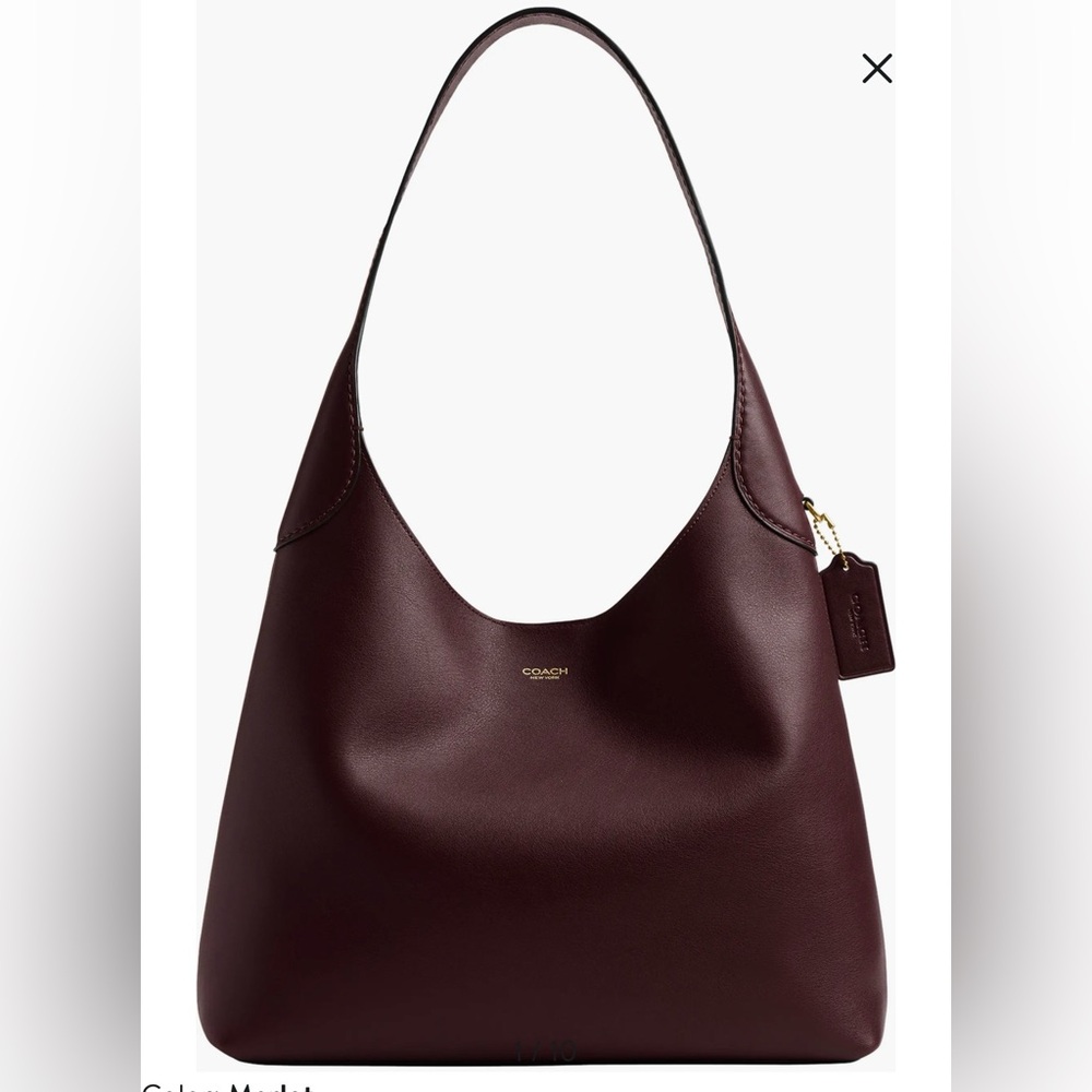 COACH Brooklyn 34 Leather Shoulder Bag